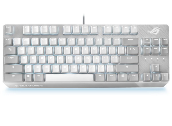 Køb ASUS ROG Strix Scope NX TKL MOONLIGHT WHITE Edition Wired Gaming Keyboard (NX Red Switches) online billigt tilbud rabat gaming gamer