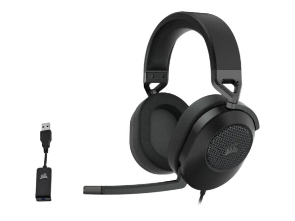 Køb CORSAIR Gaming HS65 SURROUND Kabling Headset Sort online billigt tilbud rabat gaming gamer