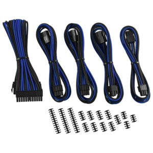 Køb CableMod Classic ModMesh Cable Extension Kit - 8+6 Series - black/blue online billigt tilbud rabat gaming gamer