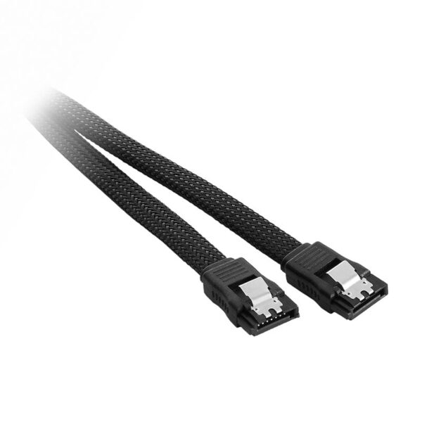 Køb CableMod ModMesh SATA 3 Cable 30cm - black online billigt tilbud rabat gaming gamer