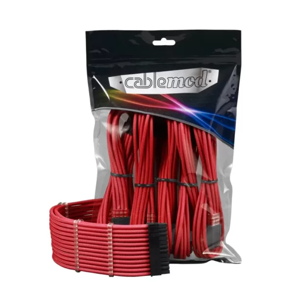 Køb CableMod PRO ModMesh Cable Extension Kit - Rød online billigt tilbud rabat gaming gamer