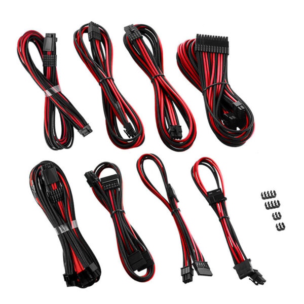 Køb CableMod RT-Series Pro ModMesh 12VHPWR Dual Cable Kit for ASUS/Seasonic - black/red online billigt tilbud rabat gaming gamer