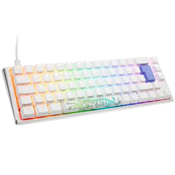 Køb Ducky One 3 - Classic Pure White Nordic - SF 65% - Cherry Brown online billigt tilbud rabat gaming gamer