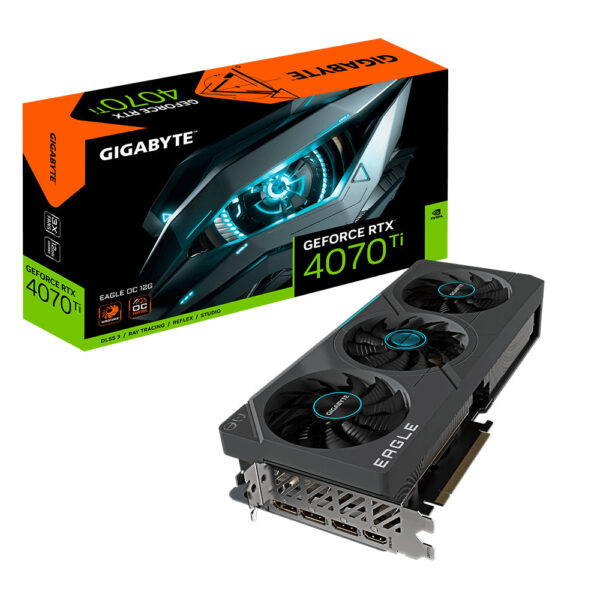 Køb GIGABYTE GeForce RTX 4070 Ti EAGLE OC - 12GB GDDR6X RAM - Grafikkort online billigt tilbud rabat gaming gamer