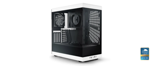 Køb HYTE Y40 Black/White Miditower - Panoramic Glass Veil