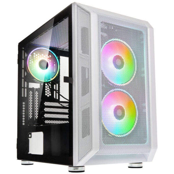 Køb Kolink Citadel Mesh RGB Micro-ATX Case - White online billigt tilbud rabat gaming gamer