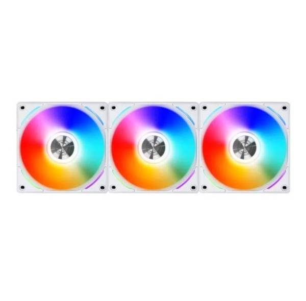 Køb Lian Li UNI FAN AL120 RGB PWM fan - 3 Pack inkl. Controller - 120mm - Hvid online billigt tilbud rabat gaming gamer