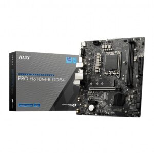 Køb MSI PRO H610M-B DDR4 Micro-ATX LGA1700  Intel H610 online billigt tilbud rabat gaming gamer
