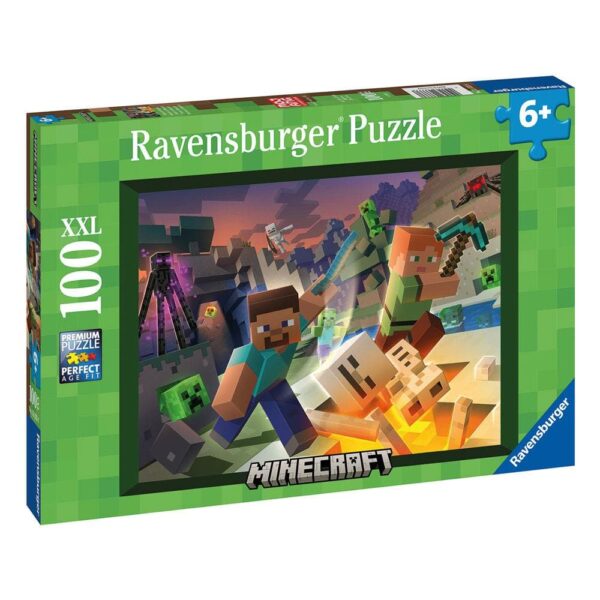 Køb Minecraft Jigsaw Monster Minecraft (100 brikker) online billigt tilbud rabat gaming gamer