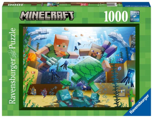 Køb Minecraft Jigsaw Puzzle Minecraft Mosaic (1000 brikker) online billigt tilbud rabat gaming gamer