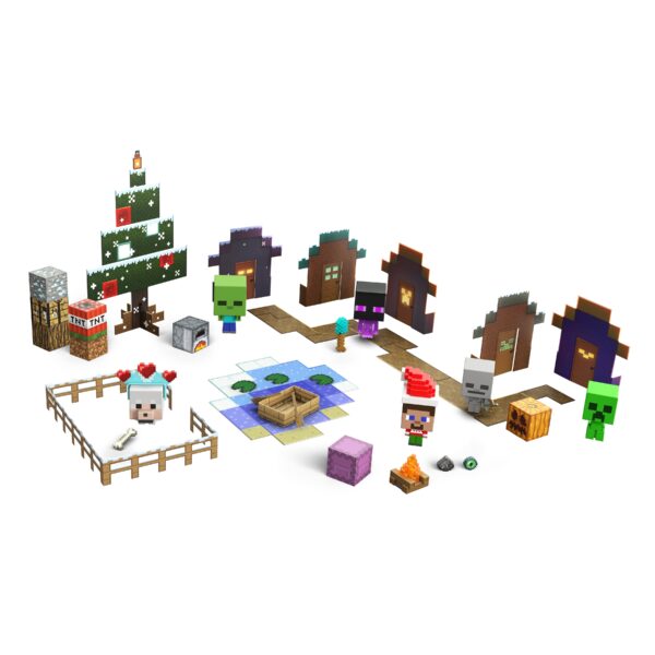 Køb Minecraft  -  Mob Head Mini Julekalender online billigt tilbud rabat gaming gamer