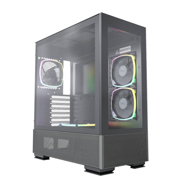 Køb Montech Sky Two Black - Midi-tower