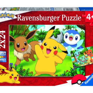 Køb Ravensburger - Pokémon 2x24 Brikker online billigt tilbud rabat gaming gamer