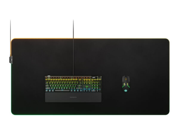 Køb SteelSeries QcK Prism Cloth 3XL Oplyst tastatur og musepude online billigt tilbud rabat gaming gamer