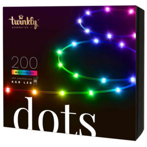 Køb Twinkly Dots 200L RGB LED strip med sort ledning 10 meter online billigt tilbud rabat gaming gamer