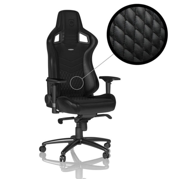 Køb noblechairs EPIC Real Leather Black/Black online billigt tilbud rabat gaming gamer