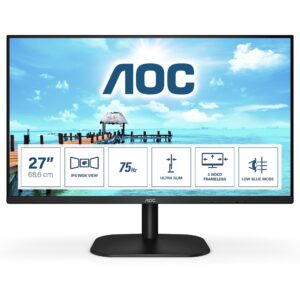 Køb AOC 27B2H 27 1920 x 1080 (Full HD) VGA (HD-15) HDMI 75Hz online billigt tilbud rabat gaming gamer