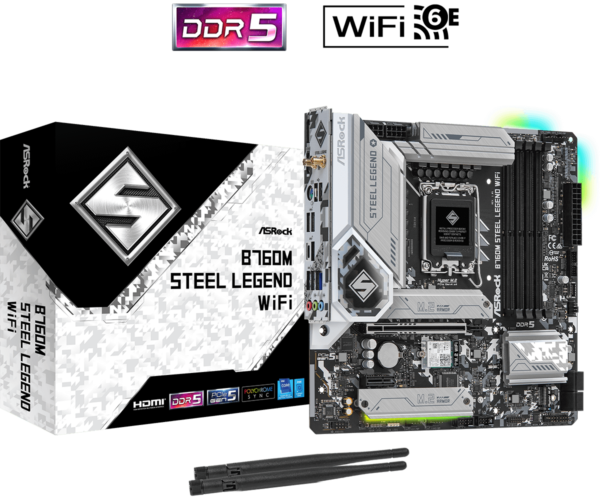 Køb ASRock B760M STEEL LEGEND WIFI online billigt tilbud rabat gaming gamer