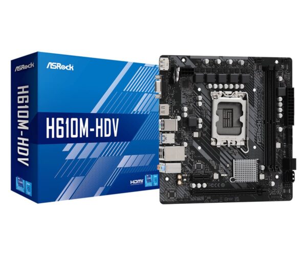 Køb ASRock H610M-HDV Micro-ATX LGA1700  Intel H610 online billigt tilbud rabat gaming gamer