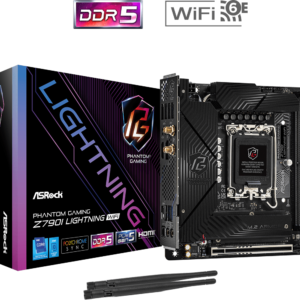 Køb ASRock Phantom Gaming Z690I LIGHTNING WIFI Mini ITX LGA1700 sokkel Intel Z790 online billigt tilbud rabat gaming gamer