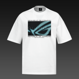 Køb ASUS ROG COSMIC WAVE T-Shirt - Drop Shoulder Fit - Hvid | XL online billigt tilbud rabat gaming gamer