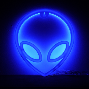 Køb Alien Neon LED Lampe Blå online billigt tilbud rabat gaming gamer