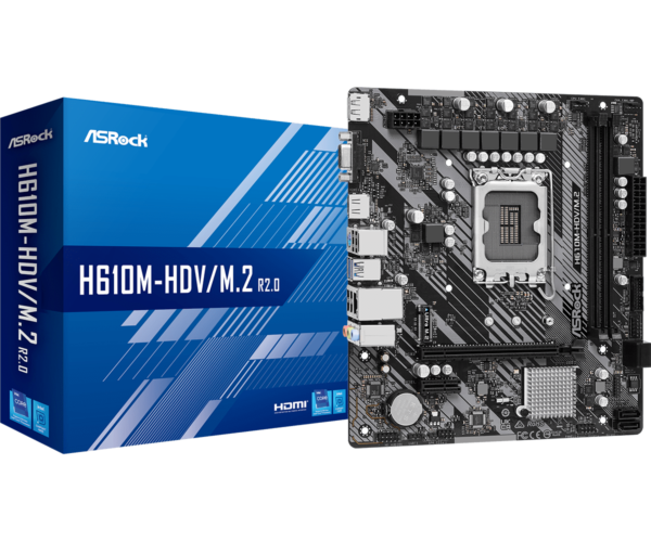 Køb Asrock H610M-HDV/M.2 R2.0 Micro-ATX LGA1700 online billigt tilbud rabat gaming gamer