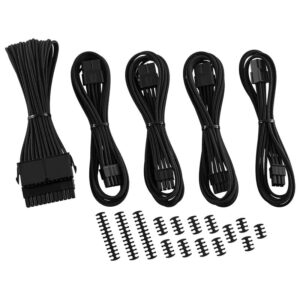 Køb CableMod Classic ModMesh Cable Extension Kit - 8+6 Series - black online billigt tilbud rabat gaming gamer