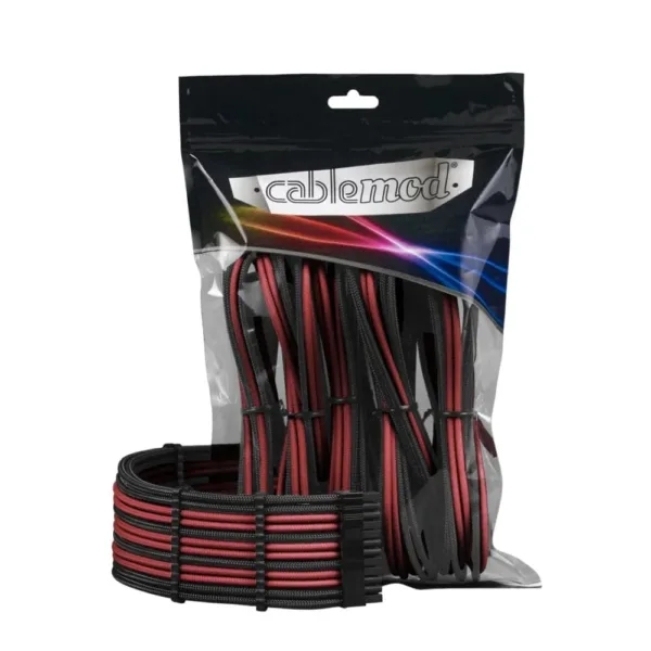 Køb CableMod PRO ModMesh Cable Extension Kit - Sort/blod rød online billigt tilbud rabat gaming gamer