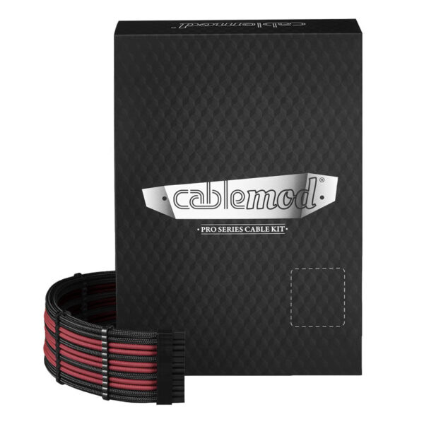 Køb CableMod PRO ModMesh RT-Series ASUS ROG / Seasonic Cable Kits - black/blood red online billigt tilbud rabat gaming gamer