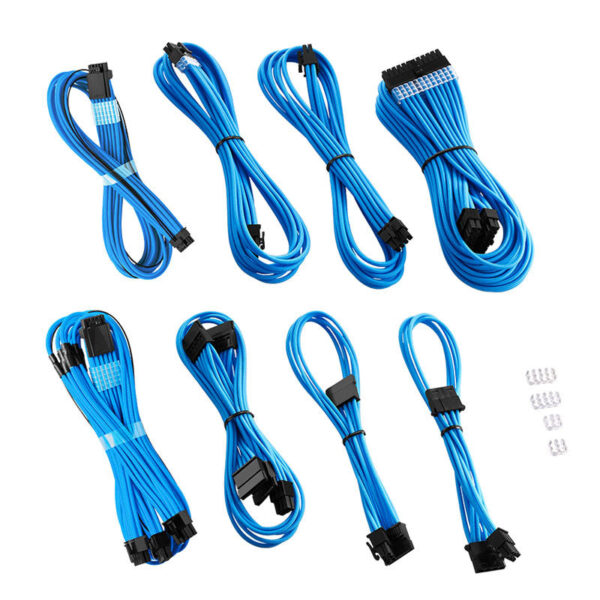 Køb CableMod RT-Series Pro ModMesh 12VHPWR Dual Cable Kit for ASUS/Seasonic - light blue online billigt tilbud rabat gaming gamer