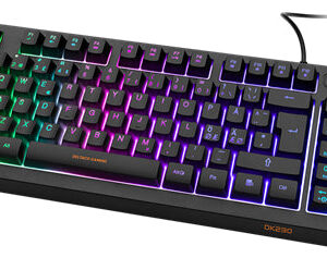 Køb DELTACO GAMING DK230 Tastatur Membran RGB Kabling Pan Nordic online billigt tilbud rabat gaming gamer