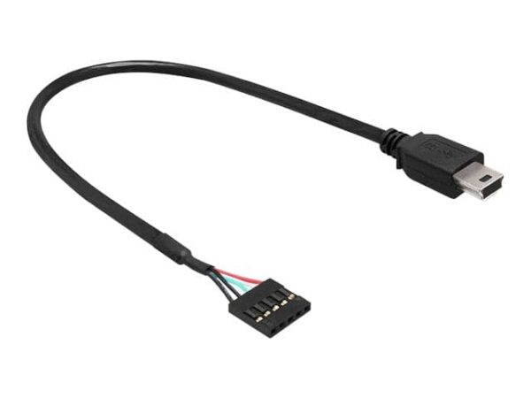 Køb DeLOCK USB 2.0 USB intern til ekstern adapter 30cm Sort online billigt tilbud rabat gaming gamer