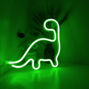 Køb Dino Neon LED Lampe Grøn online billigt tilbud rabat gaming gamer