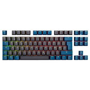 Køb Ducky Daybreak Keycap Set - double shot PBT - Light Blue & Black online billigt tilbud rabat gaming gamer