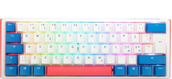 Køb Ducky One 3 - Bon Voyage Nordic - Mini 60% - Cherry Silver online billigt tilbud rabat gaming gamer