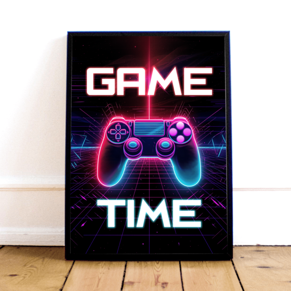 Køb "Game Time" Plakat online billigt tilbud rabat gaming gamer