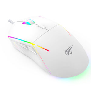 Køb Gaming Mouse Havit MS961 RGB 1200-12000 DPI (white) online billigt tilbud rabat gaming gamer