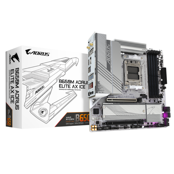 Køb Gigabyte B650M AORUS ELITE AX ICE online billigt tilbud rabat gaming gamer