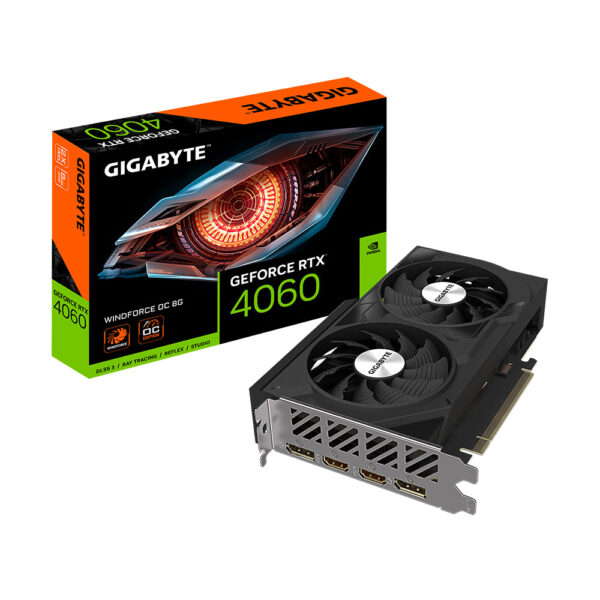 Køb Gigabyte GeForce RTX 4060 WINDFORCE OC 8G 8GB online billigt tilbud rabat gaming gamer