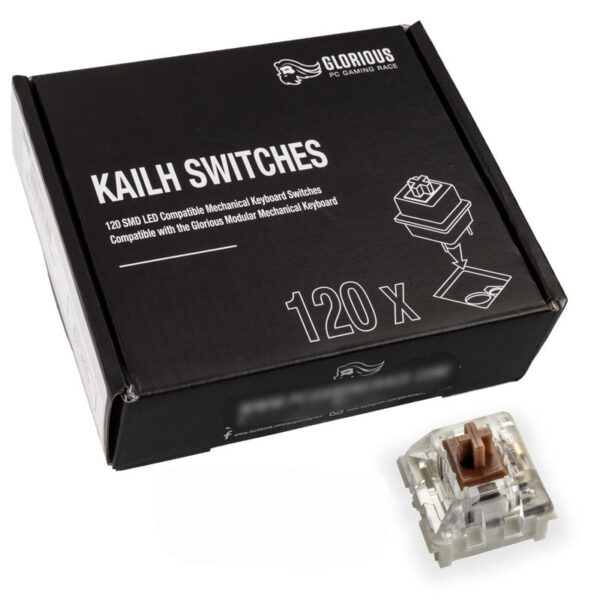 Køb Glorious Kailh Speed Brun Switches (120 Stk) online billigt tilbud rabat gaming gamer