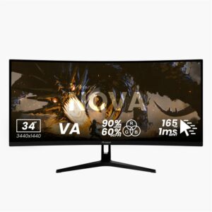 Arozzi Nova 34" VA 165Hz Sort