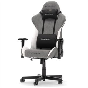 DXRacer FORMULA L Gamerstol - Tekstil - Grå/Hvid